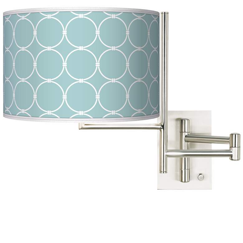 Image 1 Tempo Aqua Interlace Plug-in Swing Arm Wall Light