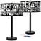 Tempo Arturo Black Bronze USB Table Lamps Set of 2