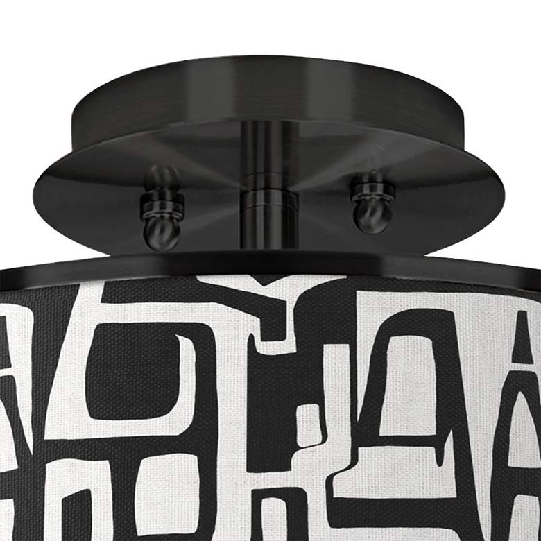 Image 2 Tempo Black 14 inch Wide Ceiling Light more views