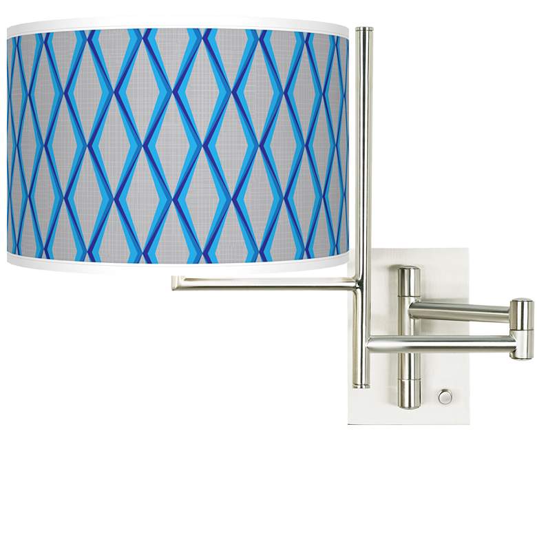 Image 1 Tempo Bleu Matrix Plug-in Swing Arm Wall Light