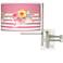 Tempo Country Rose Plug-in Swing Arm Wall Lamp