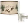 Tempo Deer Lodge Plug-in Swing Arm Wall Lamp