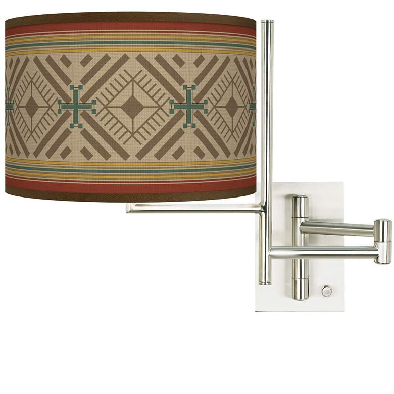 Image 1 Tempo Desert Diamonds Plug-in Swing Arm Wall Lamp