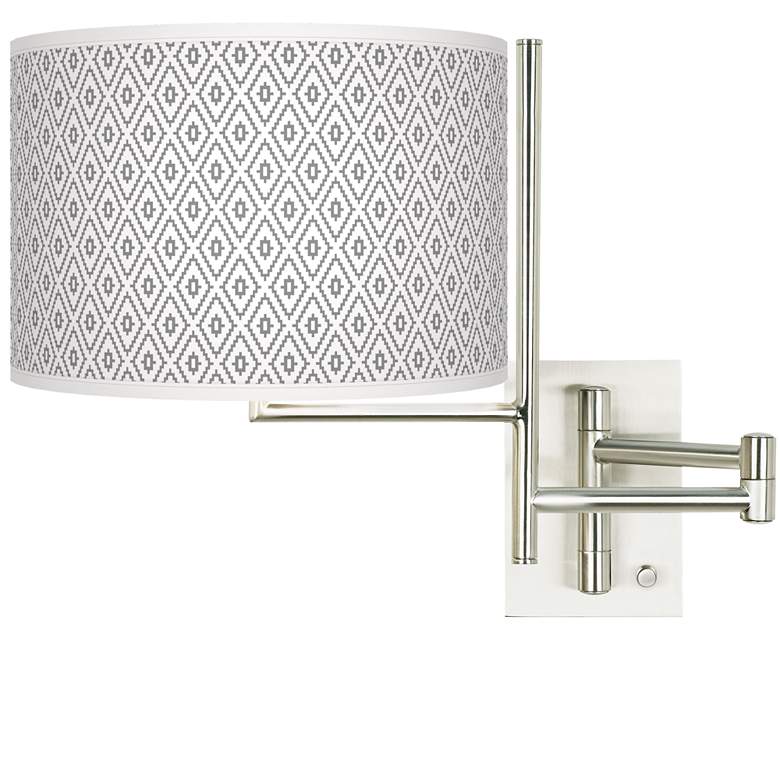 Image 1 Tempo Diamonds Plug-in Swing Arm Wall Light