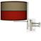Tempo Empire Red Plug-In Swing Arm Wall Light