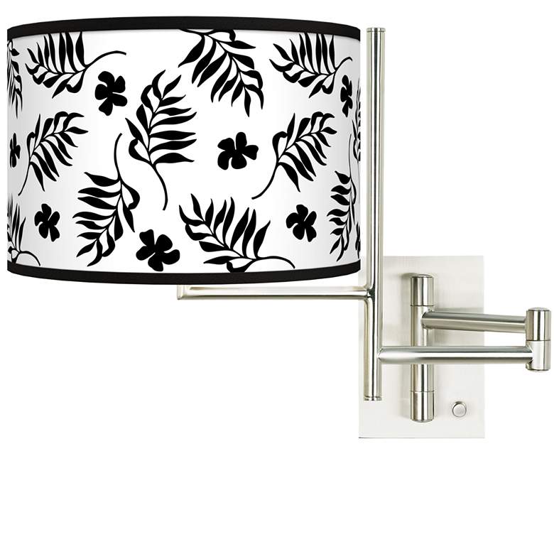 Image 1 Tempo Floral Fern Plug-in Swing Arm Wall Lamp