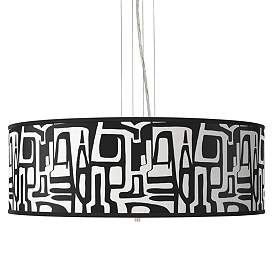 Image1 of Tempo Giclee 24" Wide 4-Light Pendant Chandelier