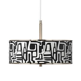 Image1 of Tempo Giclee Glow 16" Wide Pendant Light