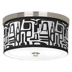 Image1 of Tempo Giclee Nickel 10 1/4" Wide Ceiling Light