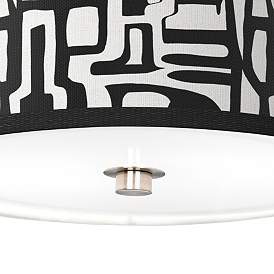 Image3 of Tempo Giclee Nickel 10 1/4" Wide Ceiling Light more views