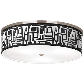 Image1 of Tempo Giclee Nickel 20 1/4" Wide Ceiling Light