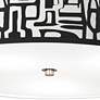 3_Tempo Giclee Nickel 20 1/4" Wide Ceiling Light more views