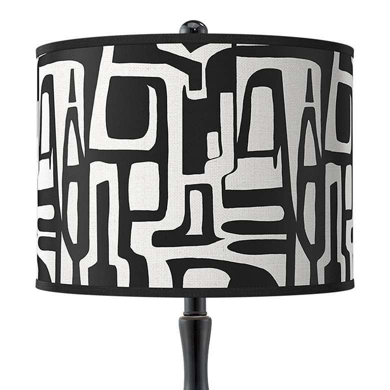 Image 2 Tempo Giclee Paley Black Table Lamp more views