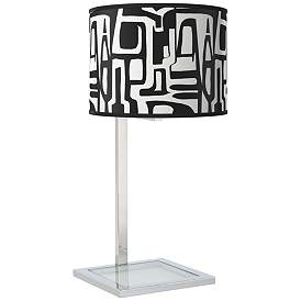 Image1 of Tempo Glass Inset Table Lamp
