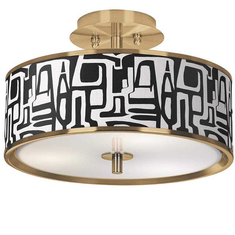 Image 1 Tempo Gold 14 inch Wide Ceiling Light