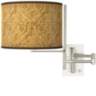 Tempo Golden Versailles Plug-in Swing Arm Wall Lamp