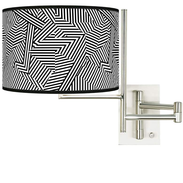 Image 1 Tempo Labyrinth Plug-in Swing Arm Wall Lamp