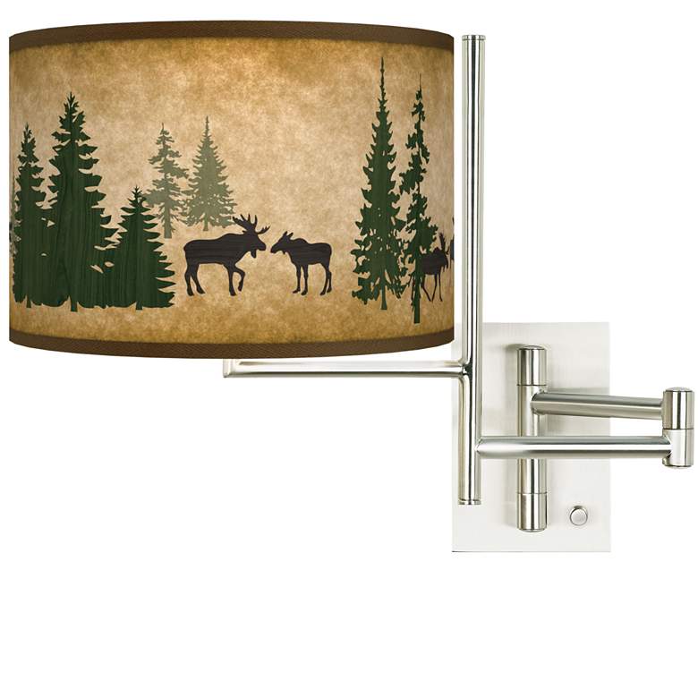 Image 1 Tempo Moose Lodge Plug-in Swing Arm Wall Lamp