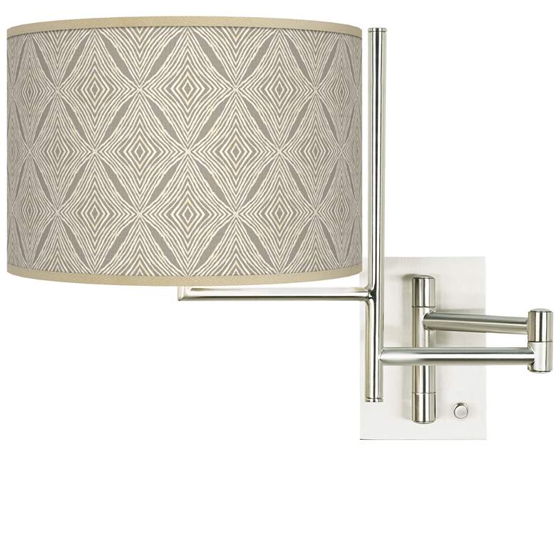 Image 1 Tempo Moroccan Diamonds Plug-in Swing Arm Wall Lamp