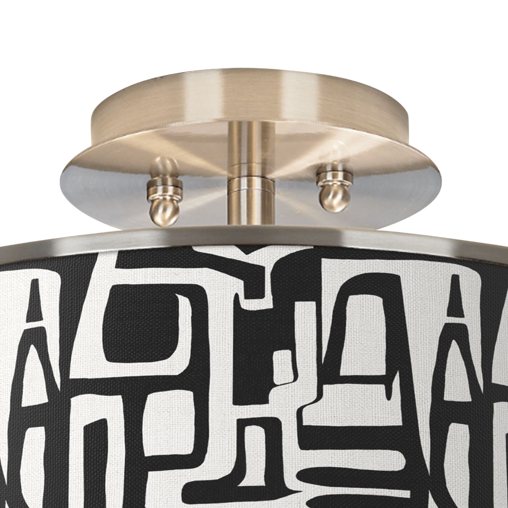 Image 2 Tempo Nickel 14" Wide Ceiling Light more views