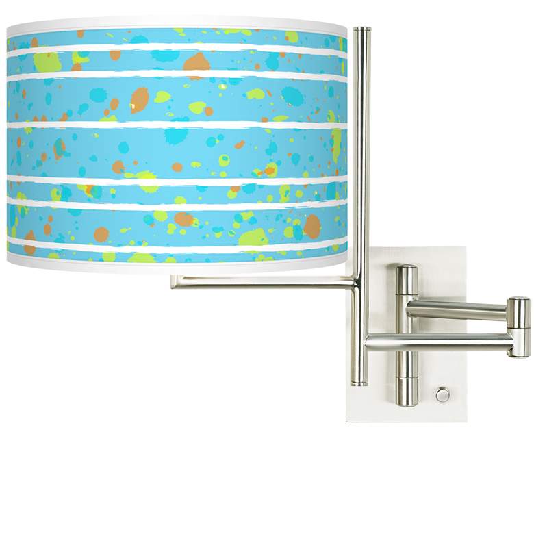 Image 1 Tempo Paint Drips Plug-in Swing Arm Wall Lamp
