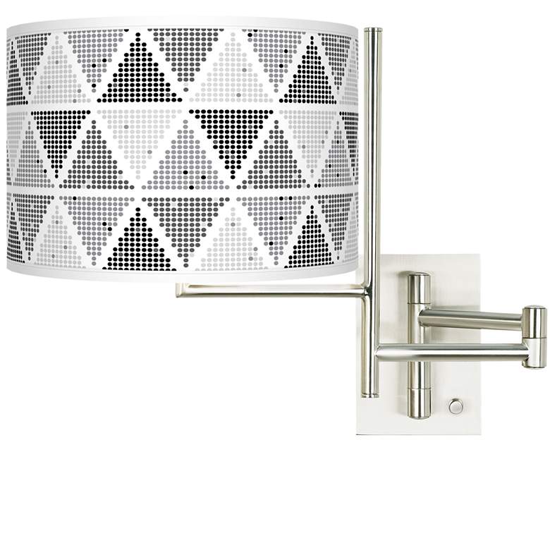 Image 1 Tempo Pointillism Plug-in Swing Arm Wall Lamp