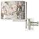 Tempo Rosy Blossoms Plug-in Swing Arm Wall Lamp