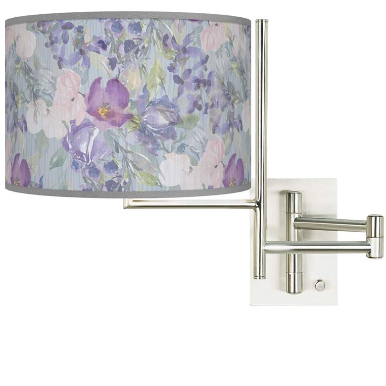Image 1 Tempo Spring Flowers Plug-in Swing Arm Wall Lamp