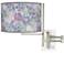 Tempo Spring Flowers Plug-in Swing Arm Wall Lamp