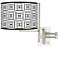 Tempo Tile Illusion Plug-in Swing Arm Wall Light