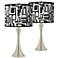 Tempo Trish 26 1/4" High Brushed Nickel Touch Table Lamps Set of 2