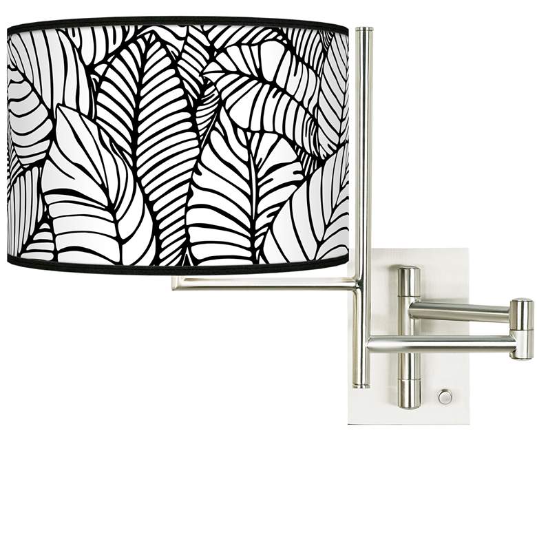 Image 1 Tempo Tropical Leaves Plug-in Swing Arm Wall Light