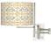 Tempo Willow Chinoiserie Plug-in Swing Arm Wall Lamp