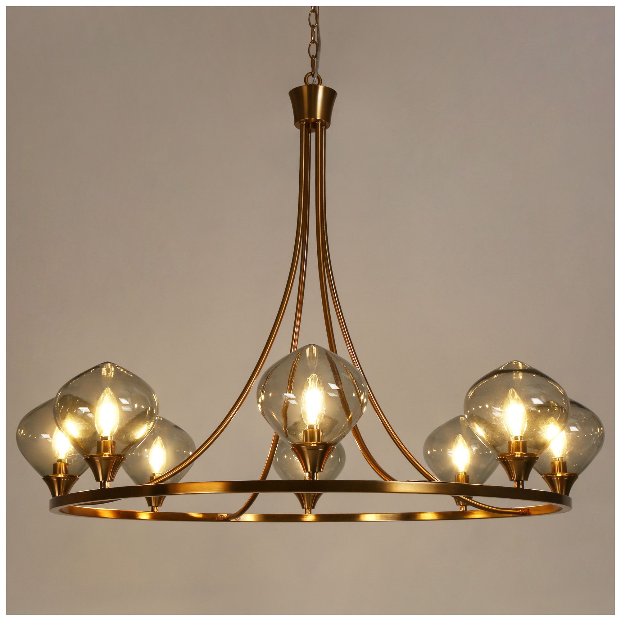 Temporaneo 8-Light Glass Chandelier