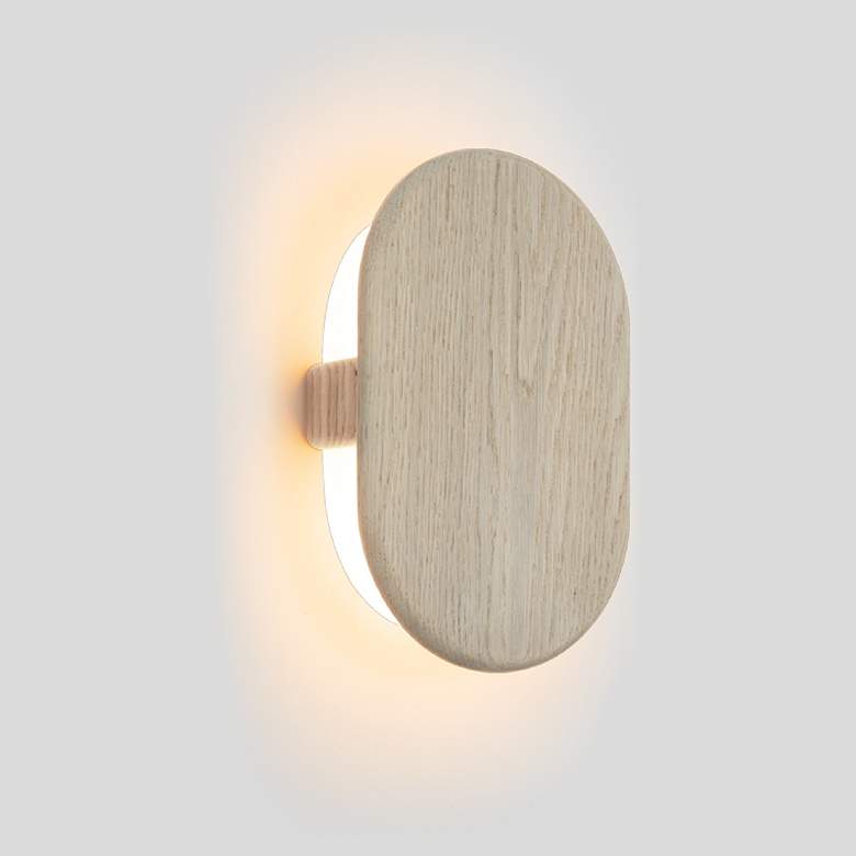 Image 1 Tempus LED Sconce - White Washed Oak - 3000K - P1 Driver