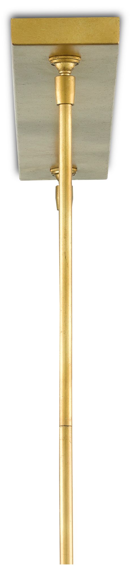 Tenby 42" Wide Gold Leaf Natural Rope Linear Oval Chandelier