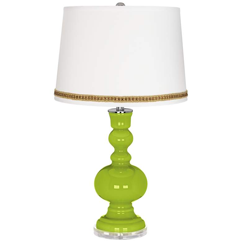 Image 1 Tender Shoots Apothecary Table Lamp with Braid Trim