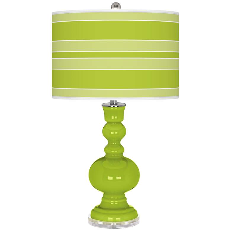 Image 1 Tender Shoots Bold Stripe Apothecary Table Lamp