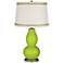 Tender Shoots Double Gourd Table Lamp with Rhinestone Lace Trim