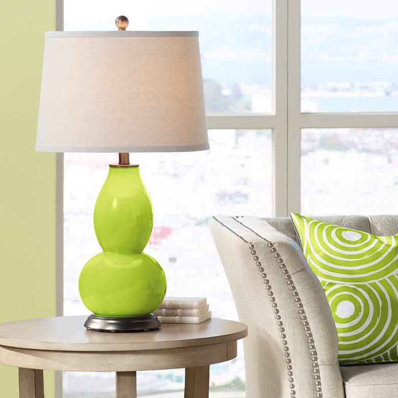 Image 1 Tender Shoots Double Gourd Table Lamp