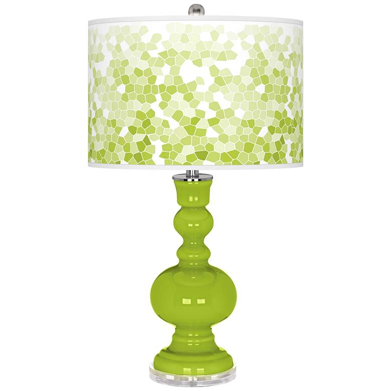 Image 1 Tender Shoots Mosaic Giclee Apothecary Table Lamp