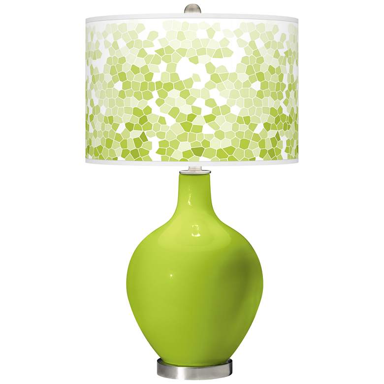 Image 1 Tender Shoots Mosaic Giclee Ovo Table Lamp