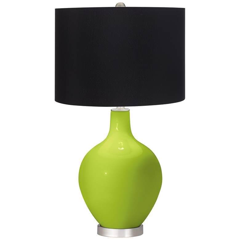 Image 1 Tender Shoots Ovo Table Lamp with Black Shade