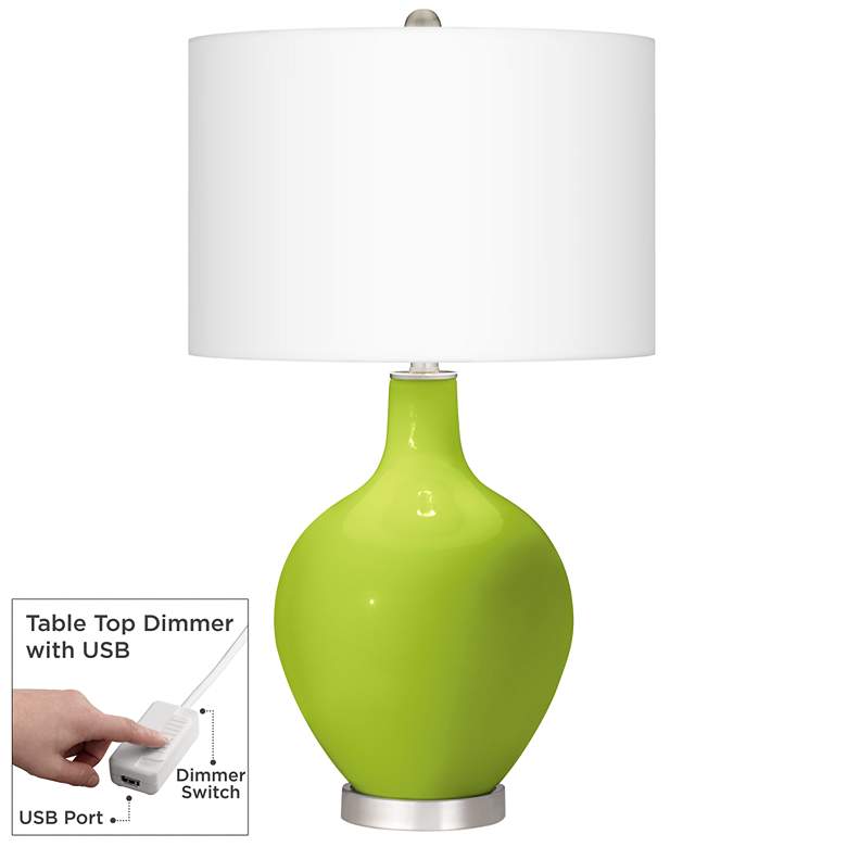 Image 1 Tender Shoots Ovo Table Lamp With Dimmer