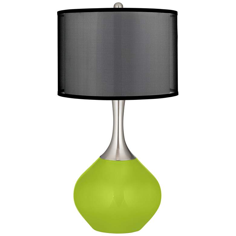 Image 1 Tender Shoots Spencer Table Lamp with Organza Black Shade