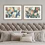 1_Tender Tulips 31"W x 25"H Framed Art - Set of 2