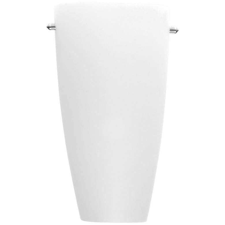 Image 1 Tenera 10" High Chrome and White Opal Glass Wall Sconce