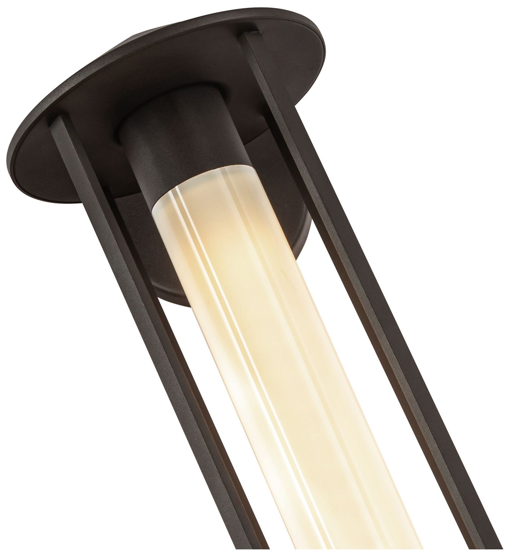 Image 5 Tenko 18-in 1 Light Bronze/Glossy Opal Glass Outdoor Wall 60W Alora Mood more views