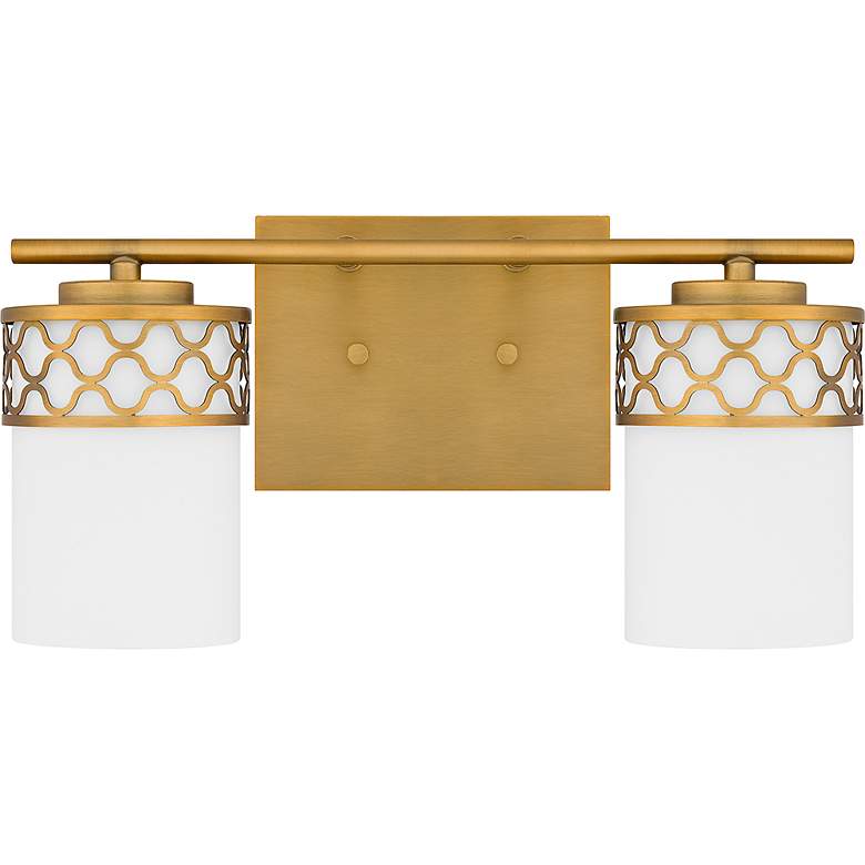 Image 2 Tenley 2-Light Aged Brass Bath Light more views