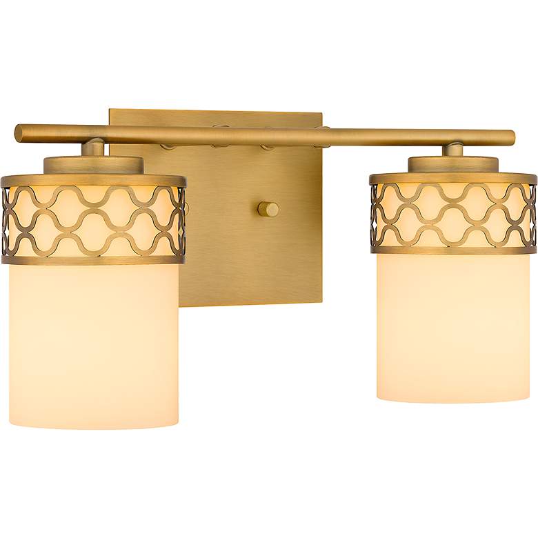 Image 3 Tenley 2-Light Aged Brass Bath Light more views